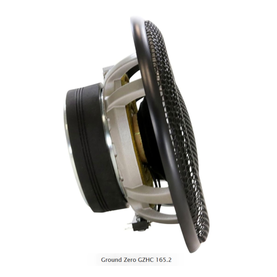 Ground Zero GZHC 165.2 2-drożny pasywny zestaw głośnikowy Sound Quality o średnicy woofera 165 mm. Moc woofera 130 W RMS